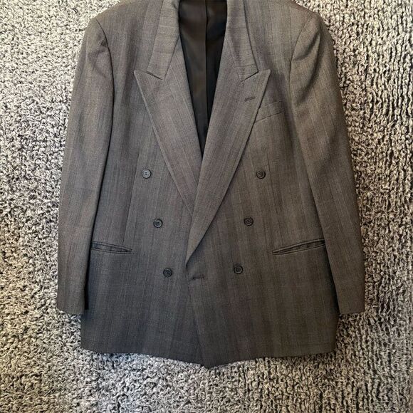 Vintage Nino Cerruti Men's Gray Wool Blazer Size L Formal 1 Piece - Picture 1 of 16